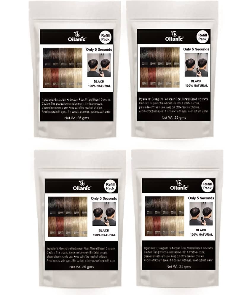 Oilanic Hair Building Fiber Hair Building Fiber 25 gm Pack of 4