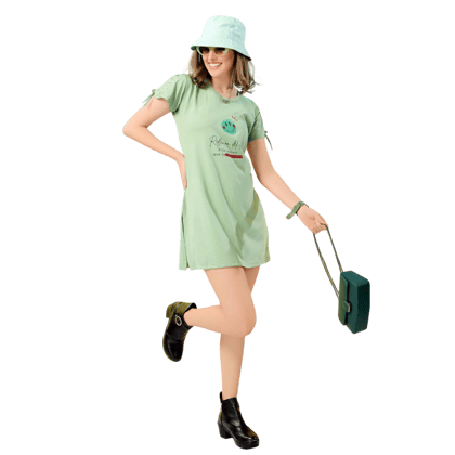 Fabimi Women's Long Top with Side Cut & Sleeve Pattern – Stylish and Comfortable Fabimi Women's Long Top with Side Cut & Sleeve Pattern – Stylish and Comfortable