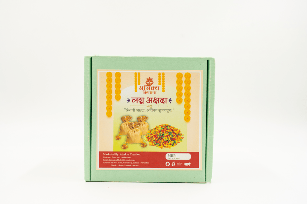 Laghn Akshda 1 BOX of 100 akshda bags - Pooja Needs | Buy online on ZillyBuy