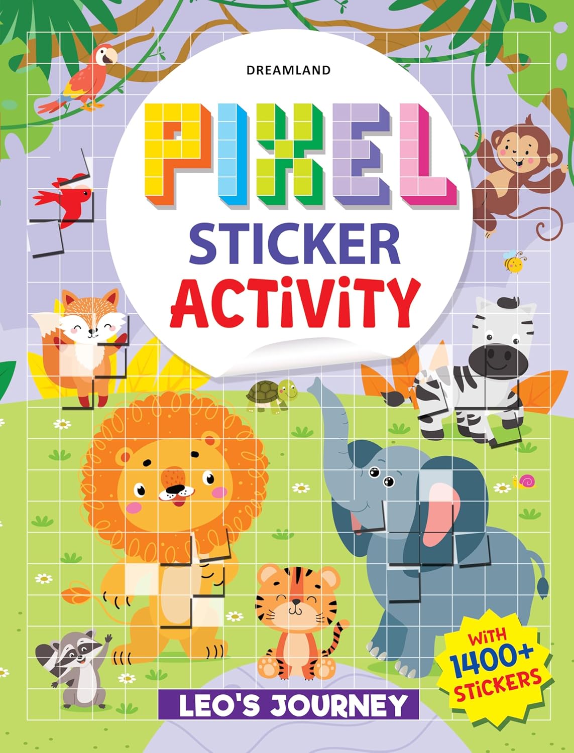 Pixel Sticker Activity Book: Leo's Journey – Over 1,400 Stickers for Kids Age 4+ | Adventure-Themed Pixel Art, Sticker Puzzles