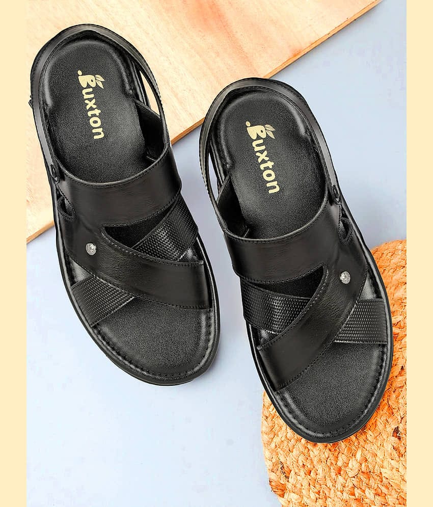 Buxton - Black Men's Sandals