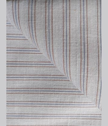 Makhanchor White Linen Men's Unstitched Shirt Piece ( Pack of 1 )