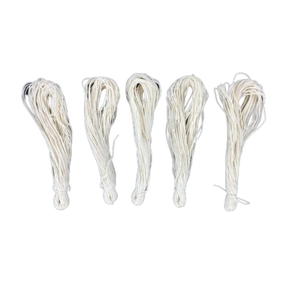 MAYAPURI Poite/Poita, (White) Janeu, Janivaara, Yajnopavita, Yonya, Brahmin Thread for Puja & Wear (Pack of 5)