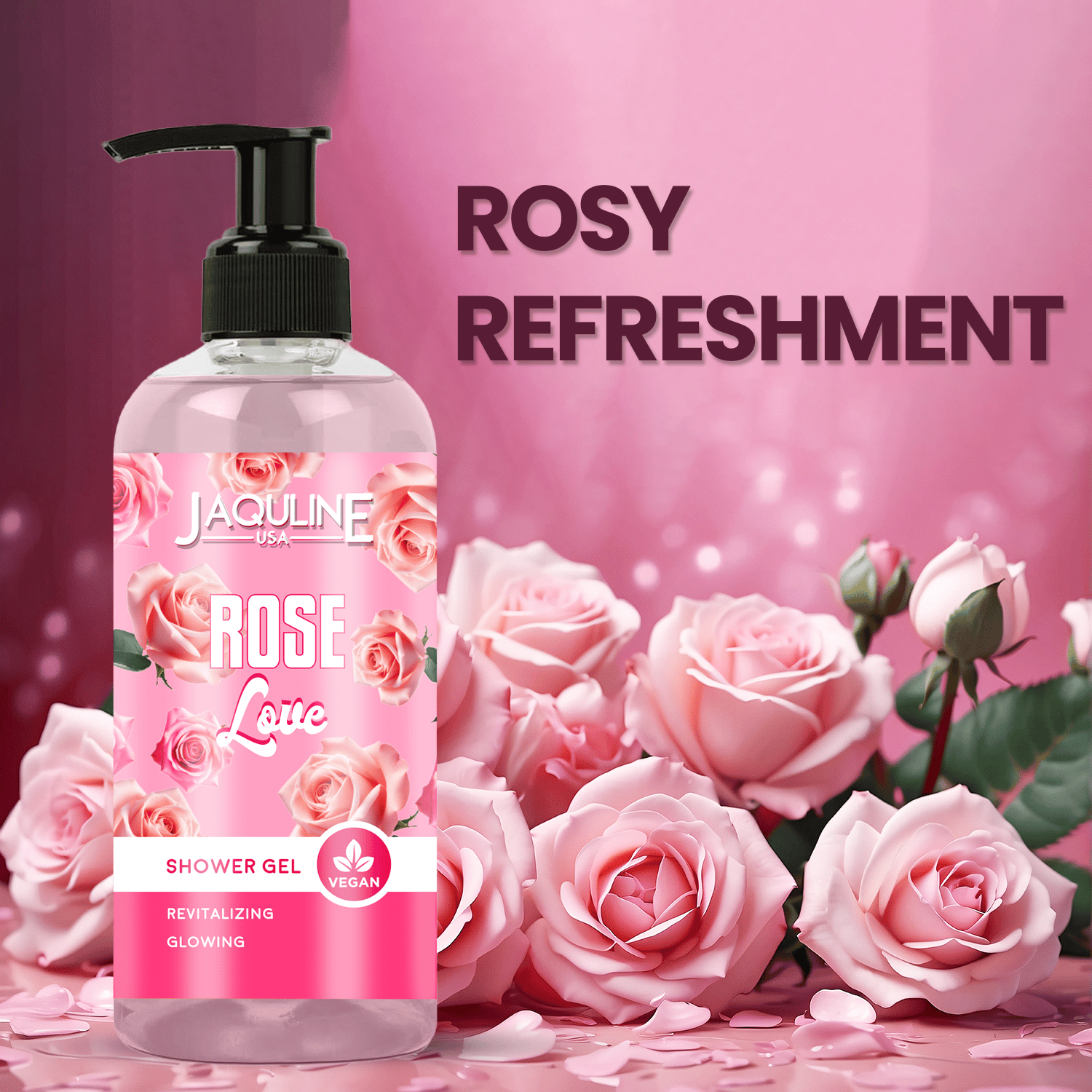 Jaquline USA Rose Love Shower Gel 250ml