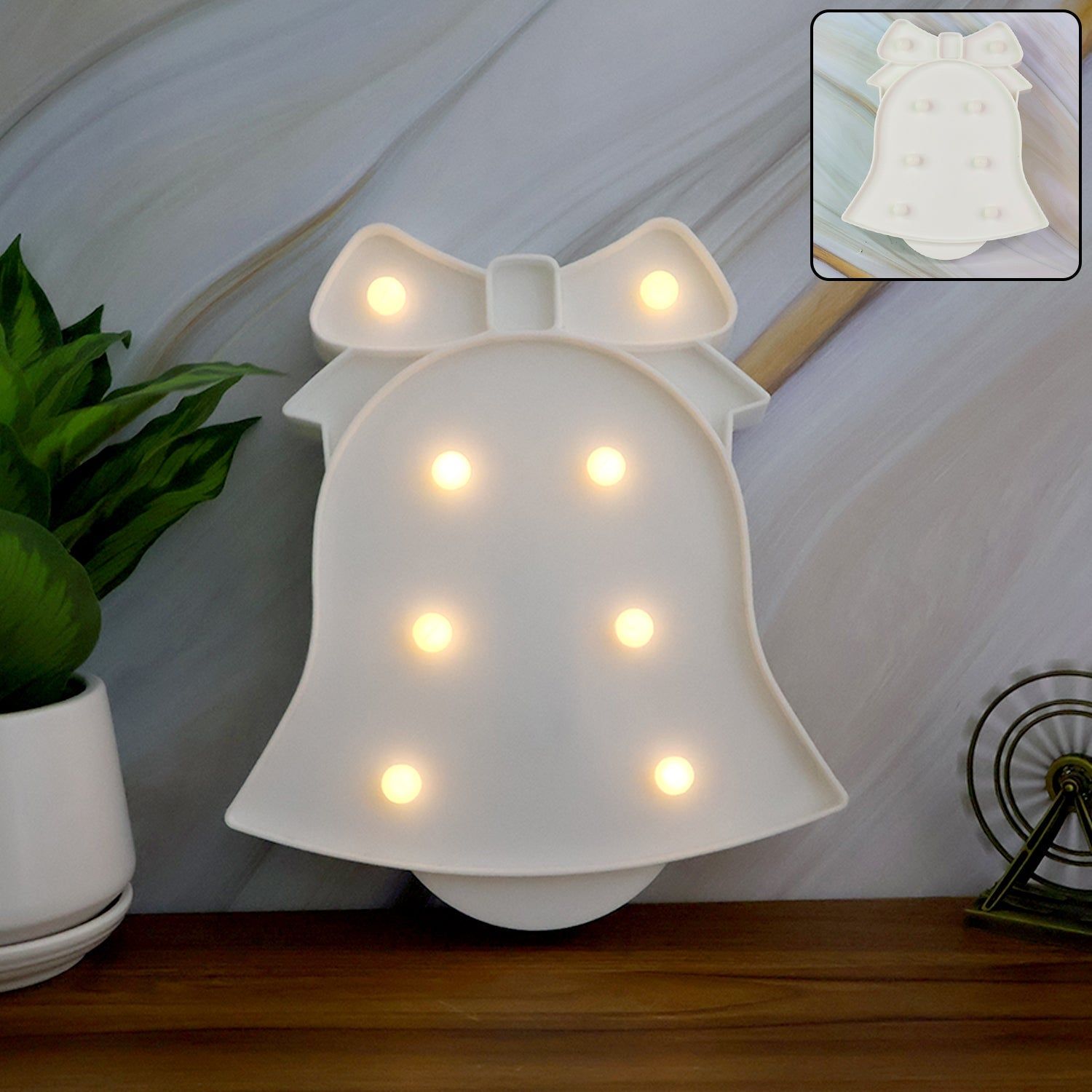 Bell Shaped LED Decorative Night Light (1 Pc)_assorted colour