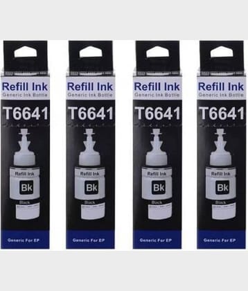 TEQUO 664 Ink For L110 Black Pack of 4 Cartridge for L130, L360, L380, L350, L361, L565, L210, L220, L310, L355, L365, L385, L405, L455, L130, L485, L550