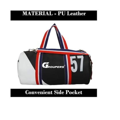 GROUPERS Duffle PU Leather Bag