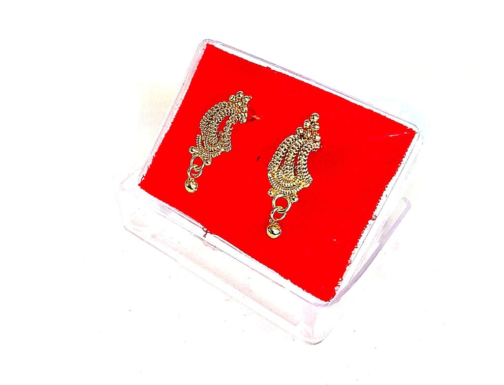 Gold Plated Traditional Indian Jhumka Earrings for Women