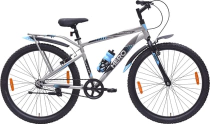 HERO Slingshot 27.5 T (inch) Mountain Cycle (Single Speed, Grey, Blue, Rigid)