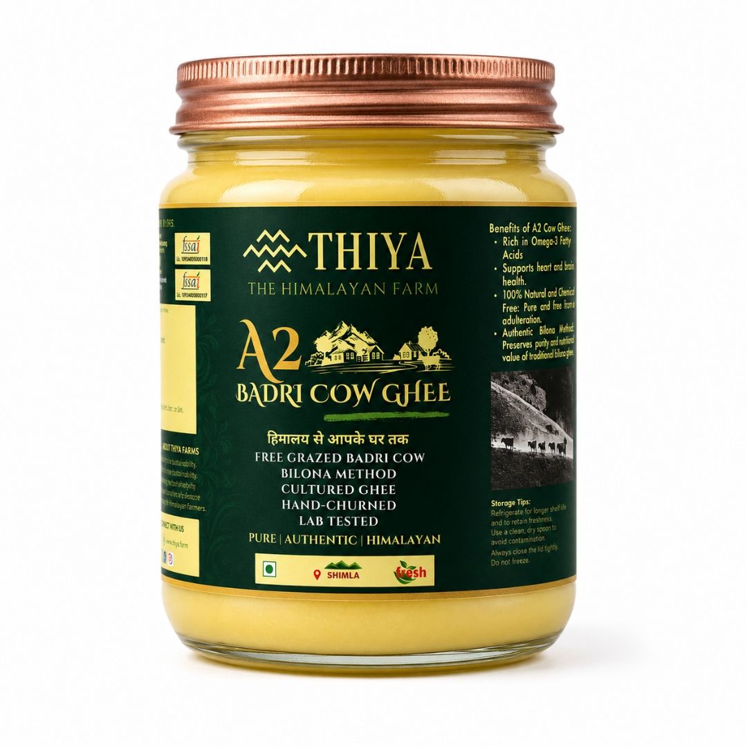 Thiya A2 Badri Cow Ghee | Bilona Method | Pure Desi Ghee from Free-Grazing Cows | Himalayan Superfood | Himachal Pradesh