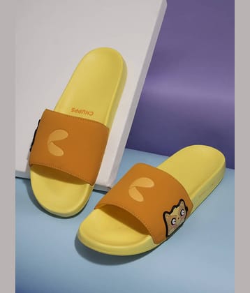 CHUPPS Yellow Women's Slide Flip Flop