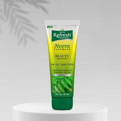 Torque Refresh Neem Face Wash for Acne & Pimples |Pure Neem Extract |Cleanses and Soothes skin-Neem Facewash 100ML / Pack of 3
