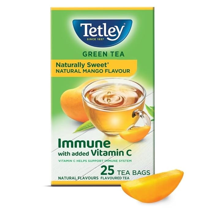 Tetley Ready to drink  Fruit Tea, Mango Passion, Rich in Vit C - 200 ml