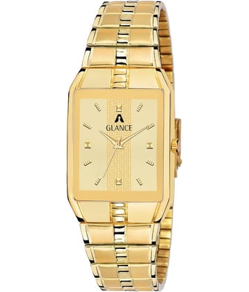 Aglance - Gold Metal Analog Men's Watch