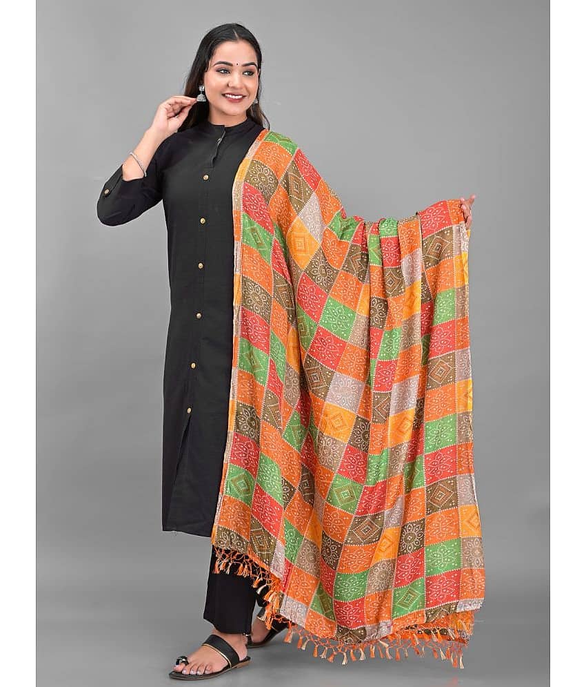 Apratim - Multicoloured Silk Women's Dupatta - ( Pack of 1 )