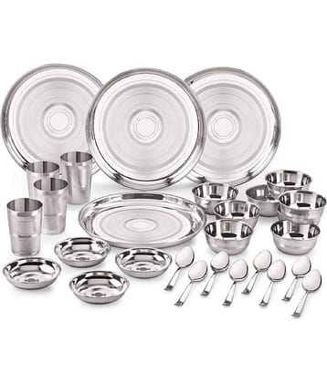 Neelam Stainless Steel Dinner Set of 28 Pieces