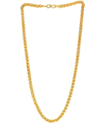 PUJVI - Gold Plated Alloy Chain ( Pack of 1 )