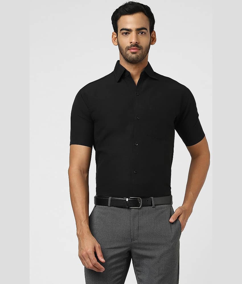 DESHBANDHU DBK - Black Cotton Regular Fit Men's Formal Shirt (Pack of 1)