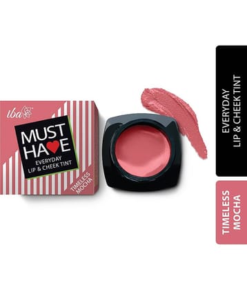 Iba Must Have Everyday Lip & Cheek Tint Timeless Mocha 8g , Natural, Vegan & Cruelty-Free (Pack of 1)
