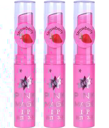 Pinner Pink glossy color changing Lip Gloss (Pack of 3)