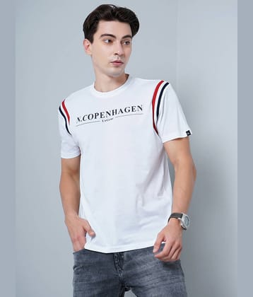 Paul Street Pack of 1 Cotton Blend Slim Fit Men's T-Shirt ( White )