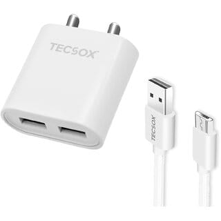 Tecsox 1.5A Charger with Micro USB Charging Cable
