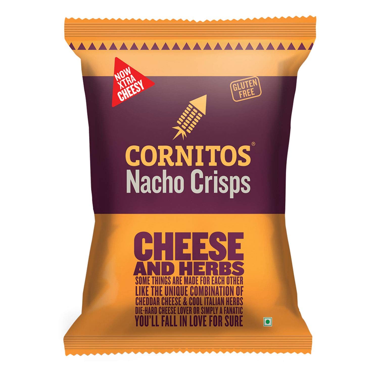 Cornitos Nachos Crisps, Cheese And Herbs, 150 G