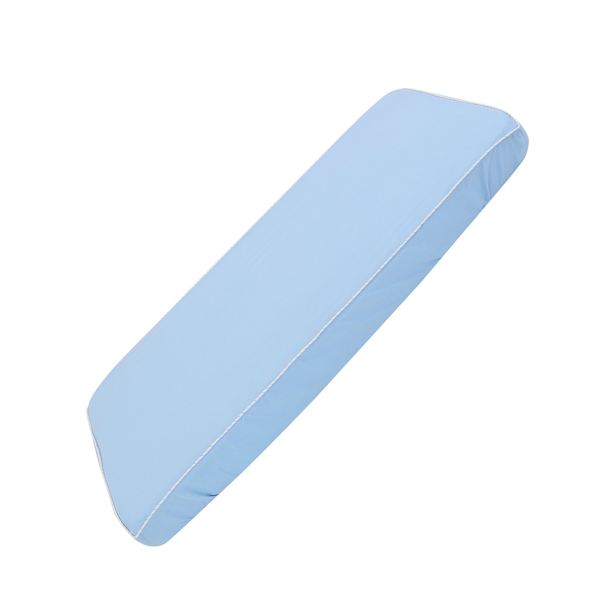 DUSK BLUE BLUE FITTED CRIB SHEET-71cm X 36cm X 15cm
