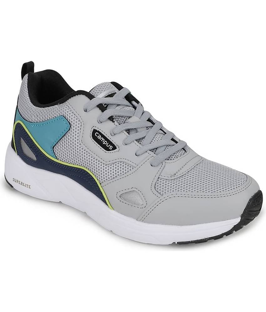 Campus WISDOM Grey Men's Sports Running Shoes