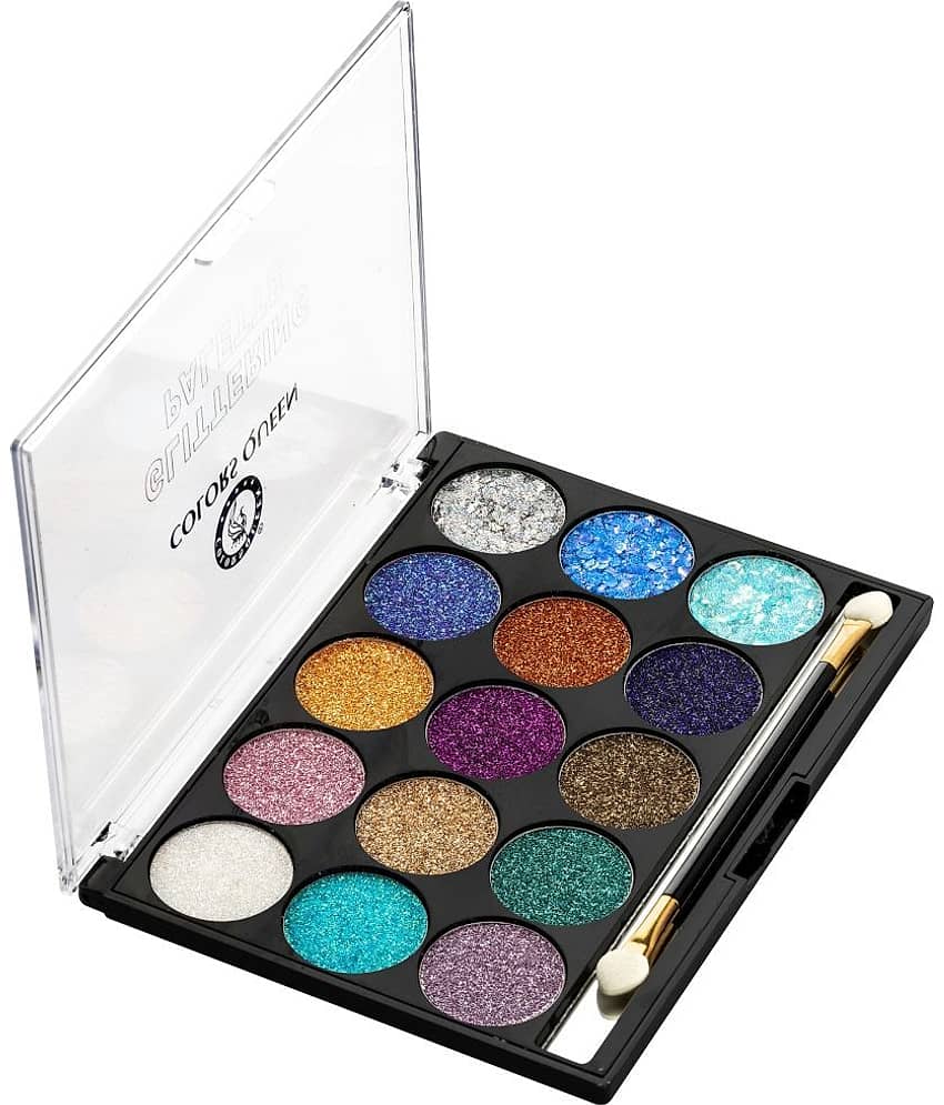 Colors Queen Glittering Eyeshadow Palette Multicolor Shades