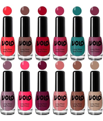 VOLO True Wear High Gloss Impresso Nail Polish Sets of 12  Multi Glossy 60 mL