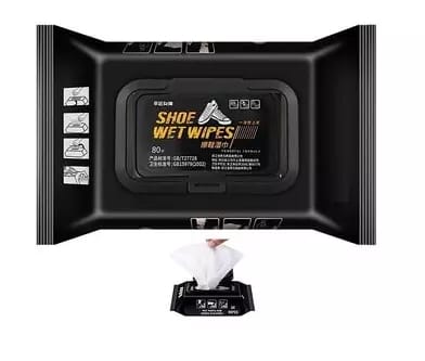 Sneaker Shoe Cleaner Wipes  1 Packs of 80  Portable Sneakers Cleaner Shoe Wipes Quickly Remove Dirt Stains
