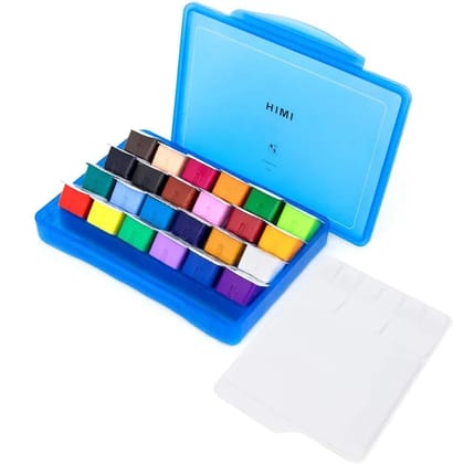 HIMI-Gouache Paint - 30 Ml Cups X 24 Colours - Blue Case