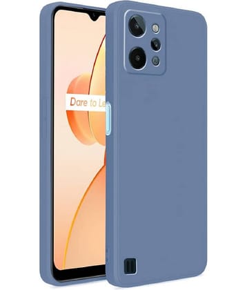 Case Vault Covers - Green Silicon Plain Cases Compatible For Realme C31 ( Pack of 1 )