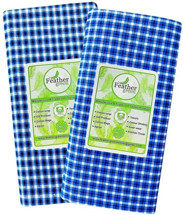 Feather Green Multi Lungi