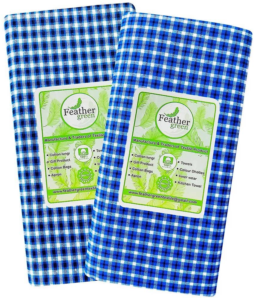 Feather Green Multi Lungi