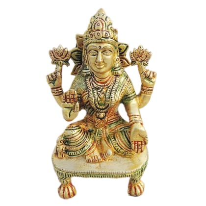 Brass Showpiece Laxmi God Idol Statue (BSMAS1245 L)