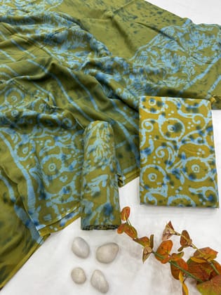 Cotton Suit Mulmul Dupatta