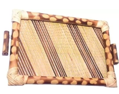 Assam Handmade Bamboo Serving Tray 