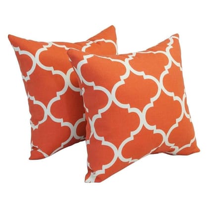 Arni Arts Designer Sofa Cushion Covers Set of 2 Mango 16x16 Inch
