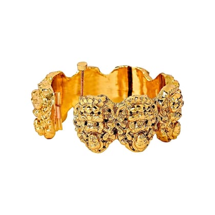 Gold-Plated Laxmi Bangles Set of 2