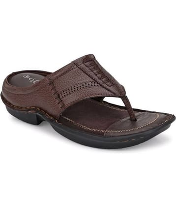 softio Brown Flip Flops