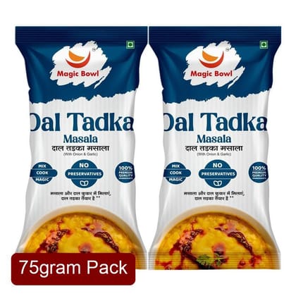Magic Bowl Ready to Cook Dal Tadka Masala (75g) | 3-Pouch Value Pack | Restaurant Style Tempering