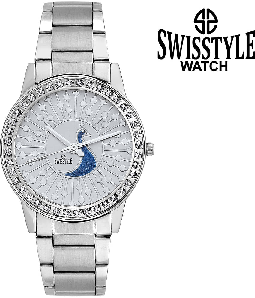 Swisstyle Stainless Steel Round Womens Watch