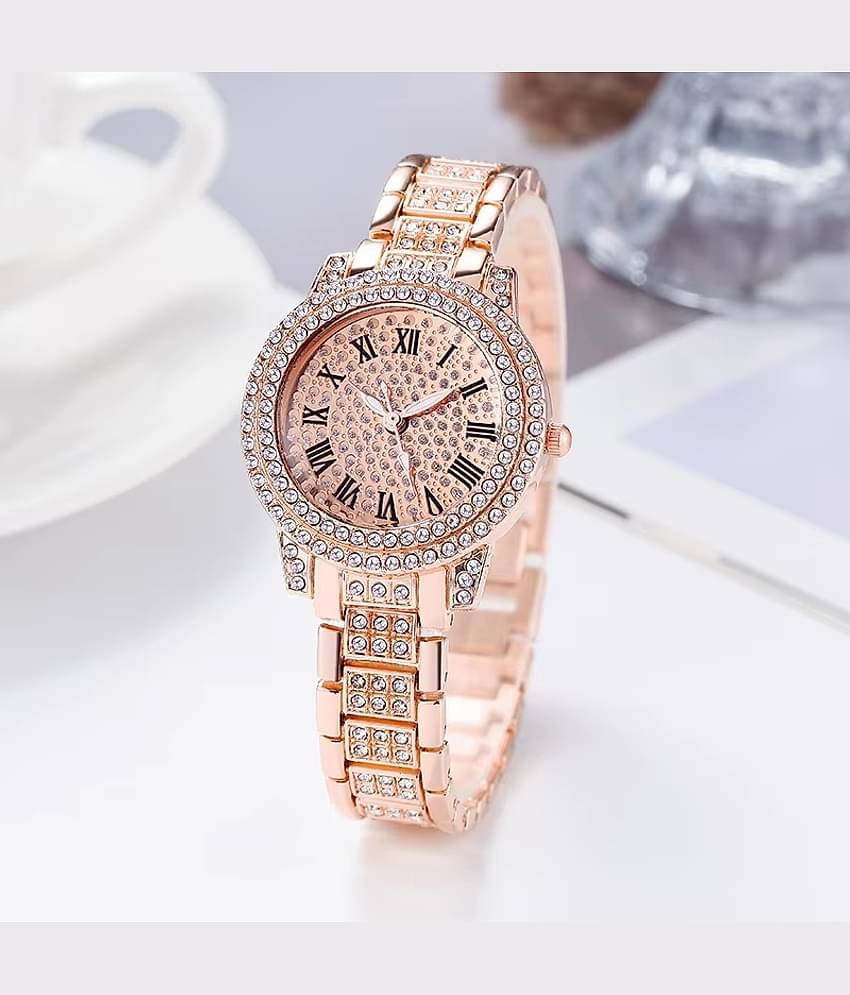 Renaissance Traders Rose Gold Metal Analog Womens Watch