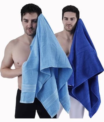 Dollar Cotton Solid 500 -GSM Bath Towel ( Pack of 2 ) - Multicolor