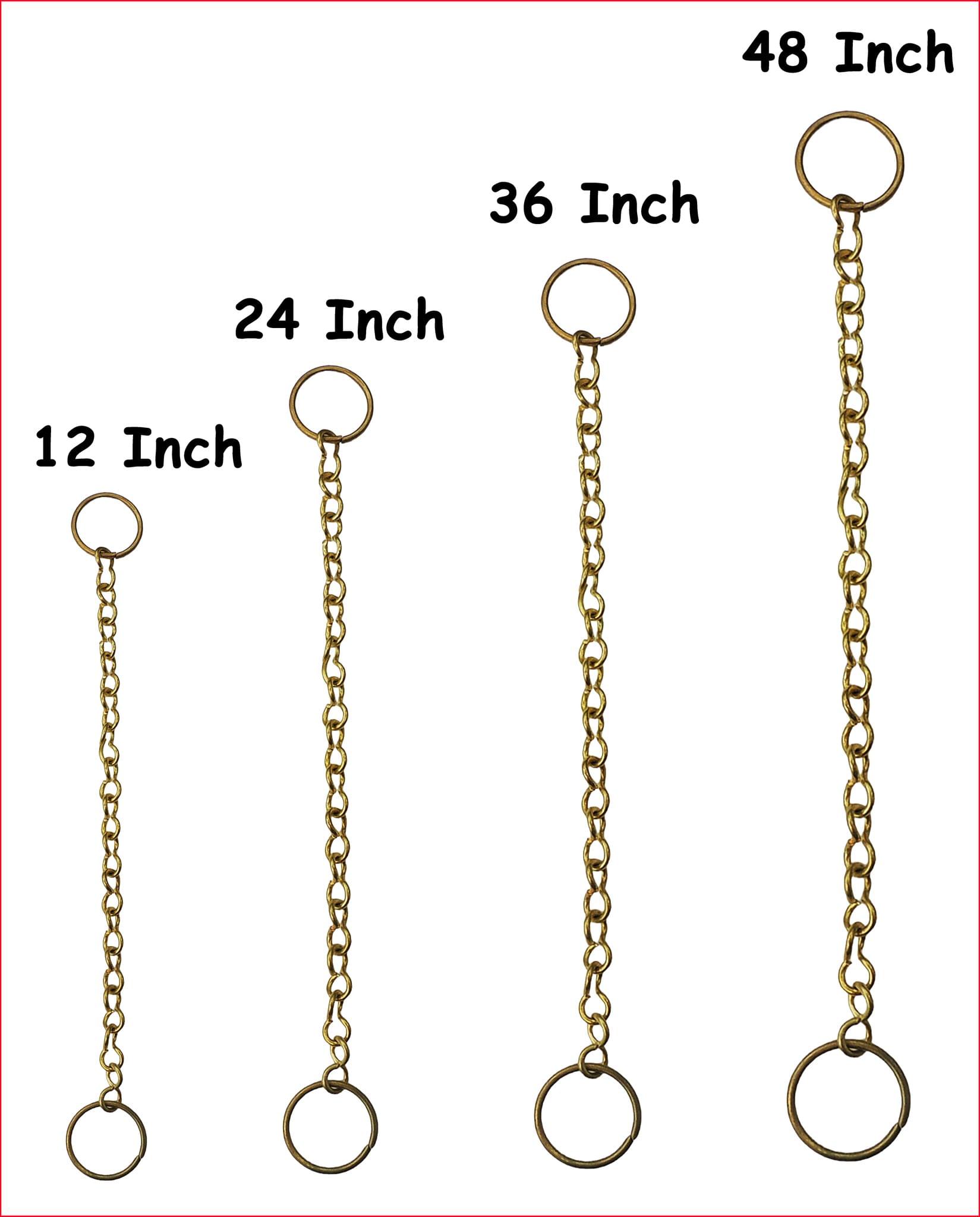 Brass Chain For Hanging Ghanta & Bell - 12, 24, 36, 48 Inch (Z603)
