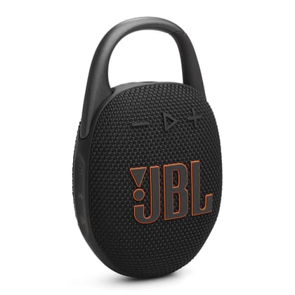 JBL Clip 5 - Ultra-Portable, Waterproof & Dustproof Bluetooth Speaker, Big Pro Sound with Punchy bass, Integrated Carabiner, Up to 12 Hours of Play, Made in Part with Recycled Materials (Black)