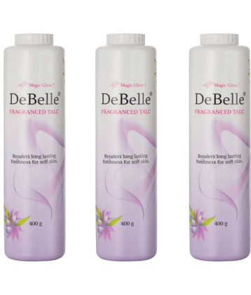DeBelle glow Fragrance Talc Talc 400 gm Pack of 3