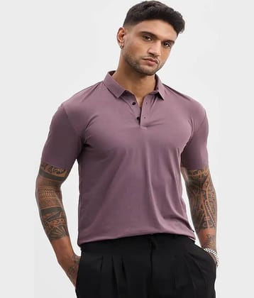 attitude start of fashion Men Cotton Regular Fit Solid Polo T Shirt ( Maroon )